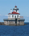 Oswego County: Lighthouse in Oswego Harbor