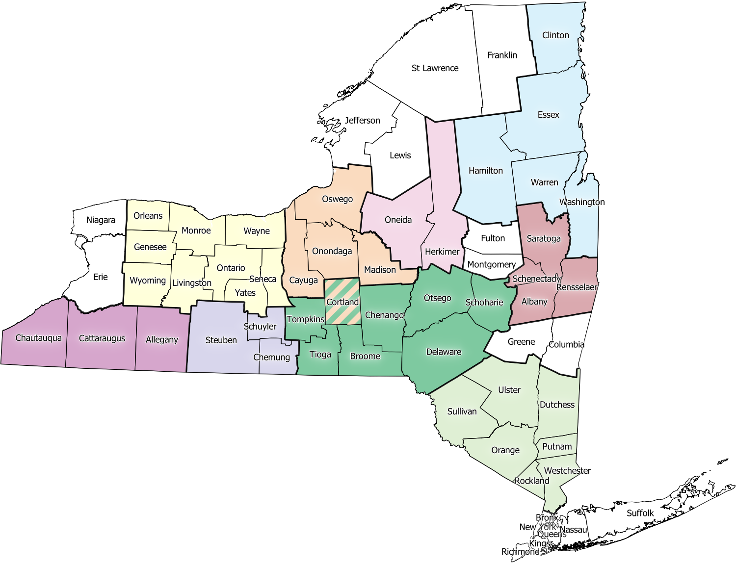 Image: The NYSARC Regions