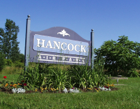 Hancock Airpark sign